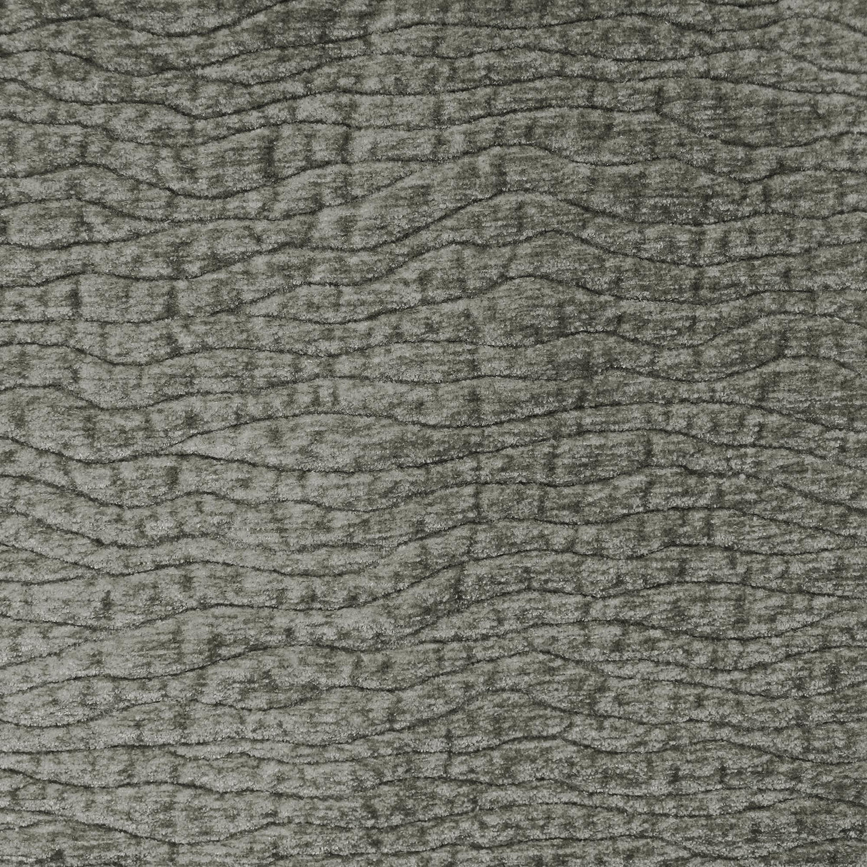 Tyson Embossed Animal Skin Chenille Fabric - Wave Embossed Texture, 55" Width (1 Yard)