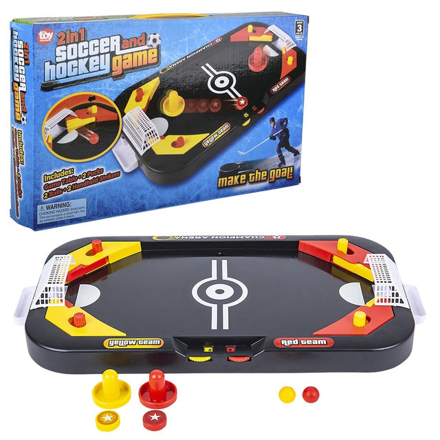 Tabletop Game Two-In-One Soccer & Hockey