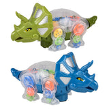 Light-Up Gear Triceratops Toy (1 PC)