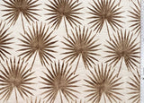Cut Velvet Upholstery Fabric Tahiti Botanical Palm Leaves