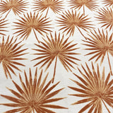 Cut Velvet Upholstery Fabric Tahiti Botanical Palm Leaves