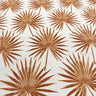 Cut Velvet Upholstery Fabric Tahiti Botanical Palm Leaves
