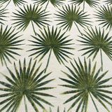 Cut Velvet Upholstery Fabric Tahiti Botanical Palm Leaves