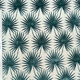 Cut Velvet Upholstery Fabric Tahiti Botanical Palm Leaves
