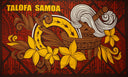Polyester Sarong Talofa Samoa Kava Bowl