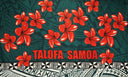 Polyester Sarong Plumeria Tribal Print 72x45