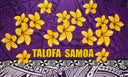 Polyester Sarong Plumeria Tribal Print 72x45
