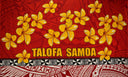 Polyester Sarong Plumeria Tribal Print 72x45