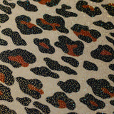 Bedrock Polyester Spandex Fabric - Multi Leopard Print, 58/60" Width (1 Yard)