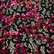 Stretch Lace Sequin Fabric Black
