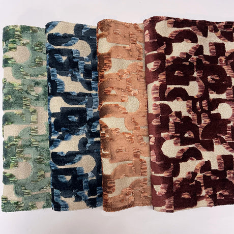Cut Velvet Upholstery Fabric Tango Modern Pattern