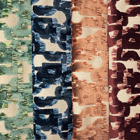 Cut Velvet Upholstery Fabric Tango Modern Pattern