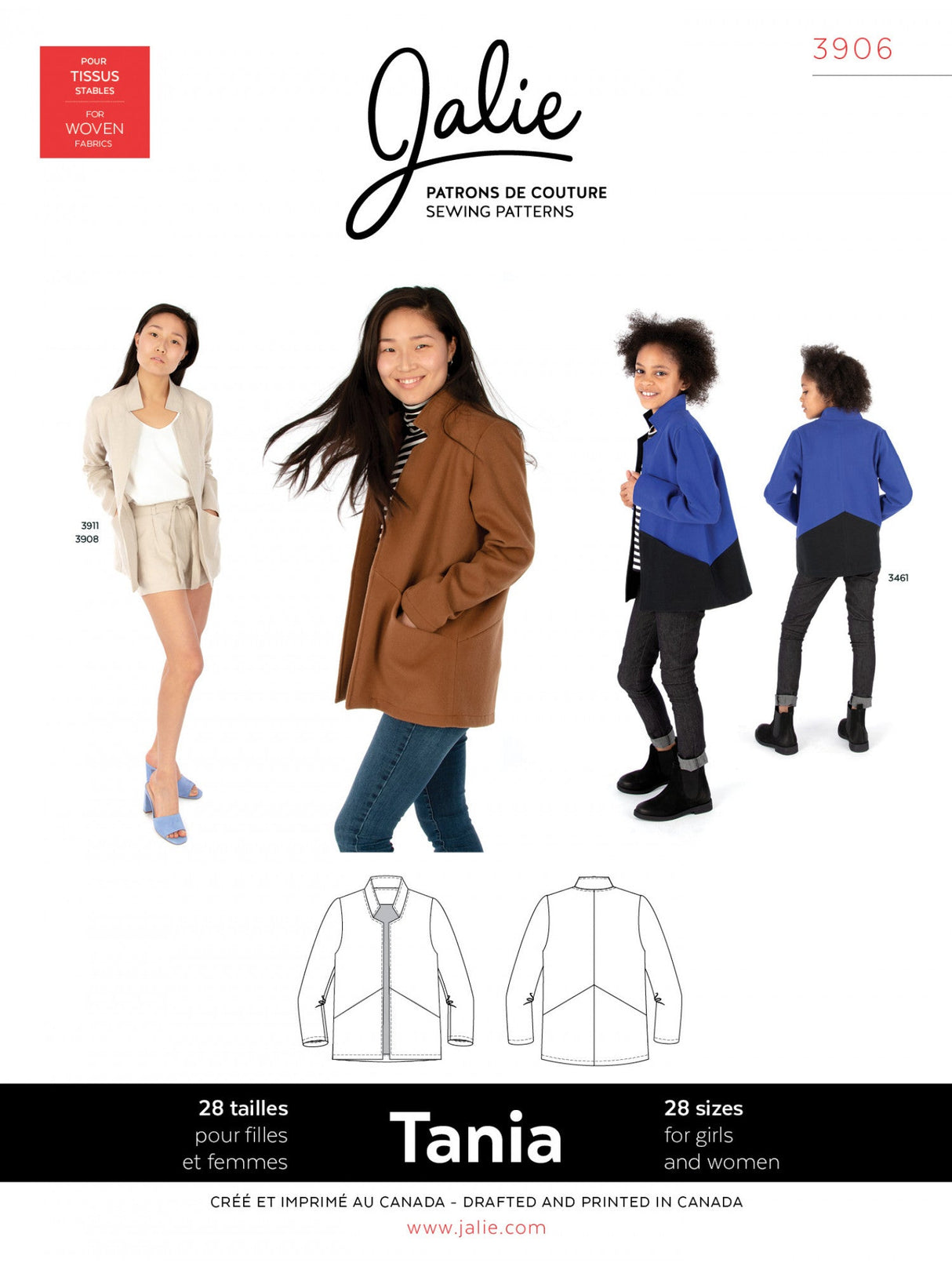 Sewing Pattern Tania Coatigan by Jalie