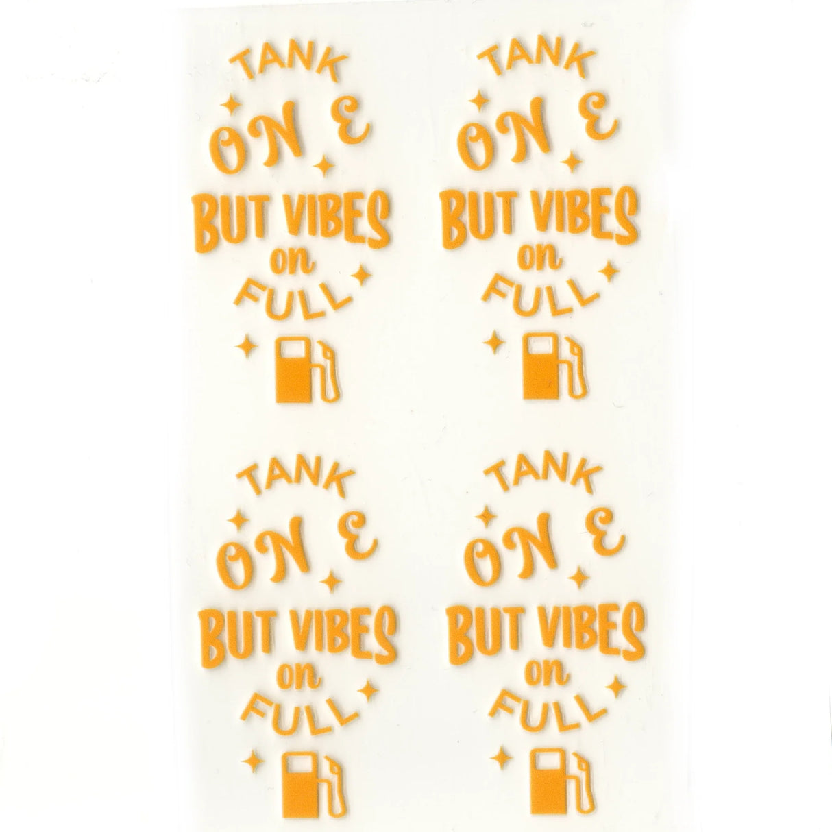 UV DTF Decal - Vibes On Full (4 Decals 2")