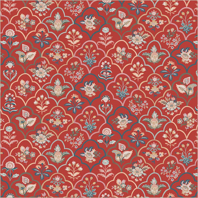 Cotton Print Tapestry Botanica Ruby 43/44" Fabric