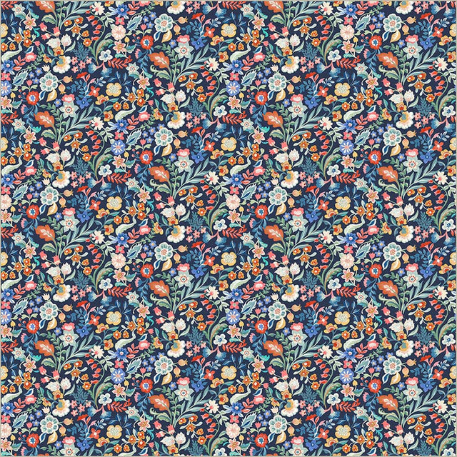 Cotton Print Tapestry Delicate Prussian 43/44" Fabric