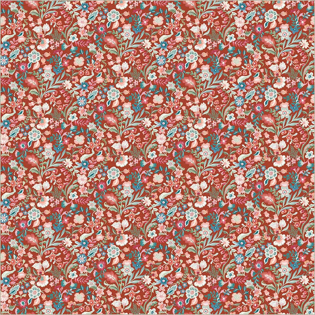 Cotton Print Tapestry Delicate Ruby 43/44 Fabric