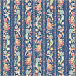 Cotton Print Tapestry Gilded Garland Soft Blue Fabric