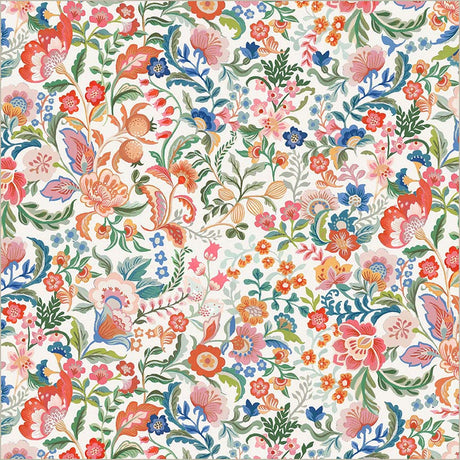 Cotton Print Legacy Blooms Ivory 43/44" Fabric