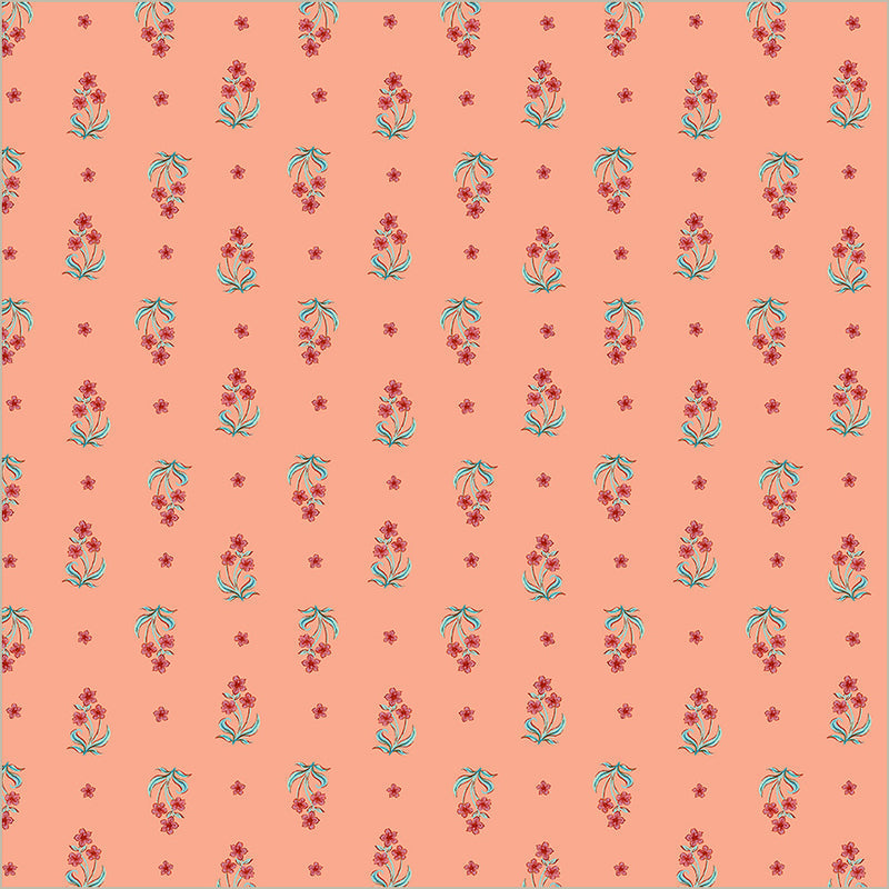 Cotton Print Tapestry Posy Petal 43/44" Fabric