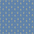 Cotton Print Tapestry Posy Powder Blue Fabric 43/44"