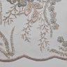 1 Yard Embroidered Tulle Lace Fabric with Incredible Floral Design, 52" Wide