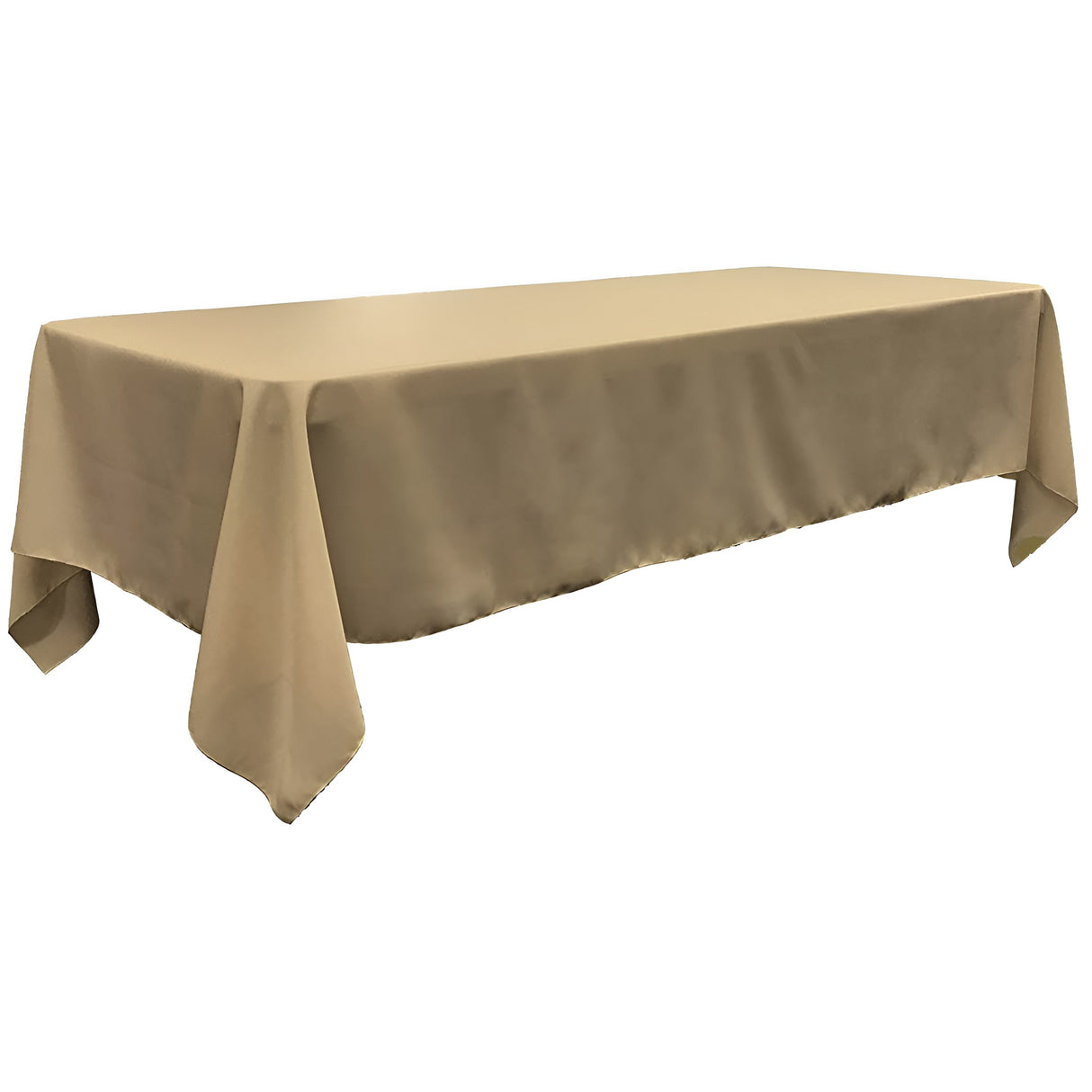 Polyester Rectangular Tablecloth Polyester Fabric - Wrinkle-Resistant, Stain-Proof, Washable, 60" X 144"