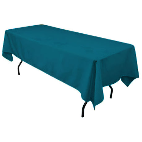 Polyester Rectangular Tablecloth Polyester Fabric - Wrinkle-Resistant, Stain-Proof, Washable, 60" X 144"