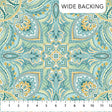 Cotton Fabric Teal Multi Mandala Mariposa 108 Wideback