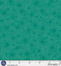 Cotton Fabric Teal Starburst Peace Love Pickleball 44/45"