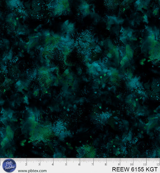 Cotton Wideback Fabric Teal Underwater Reef 108"