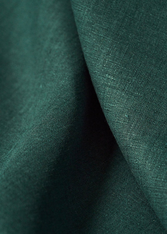 1 Yard Pure Linen Fabric Teal Midweight Solid 7.5 oz 58 Inches Wide