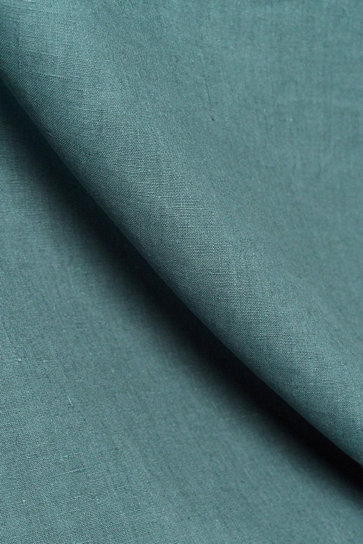 Pure Linen Fabric Deepwater