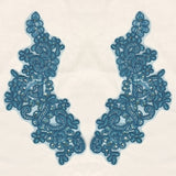 Beaded Floral Lace Applique