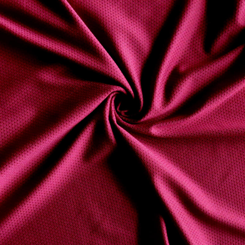 Dri-Fit Stretch Mini Mesh Fabric in Team Maroon