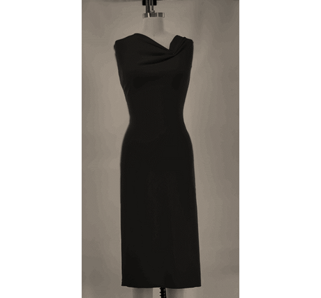 Techno Crepe Polyester Spandex Fabric - Black, 58/60" Width