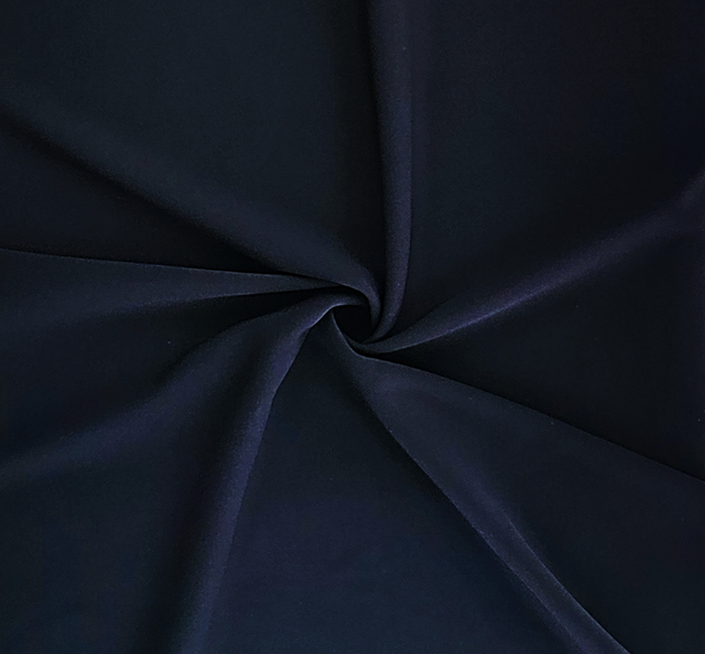Techno Crepe Polyester Spandex Fabric - Dark Navy, 58/60" Width