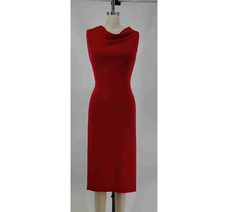 Techno Crepe Ruby Polyester Spandex Fabric - Ruby Red, 58/60" Width