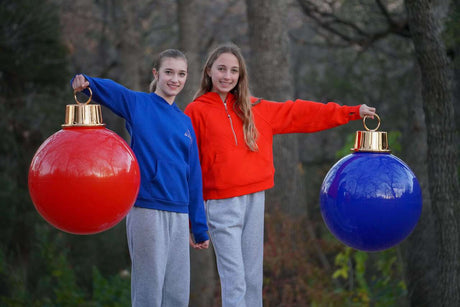 20" HoliGlow Inflatable LED Ornament - 20" Blue