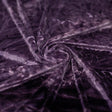 Tempest Tie Dye On Revival Crushed Stretch Velvet Fabric - Eggplant, Grey, Sand, Cocoa, Rust, 56" Width (1 Yard)