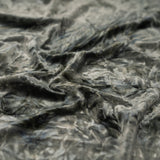 Tempest Tie Dye On Revival Crushed Stretch Velvet Fabric - Eggplant, Grey, Sand, Cocoa, Rust, 56" Width (1 Yard)