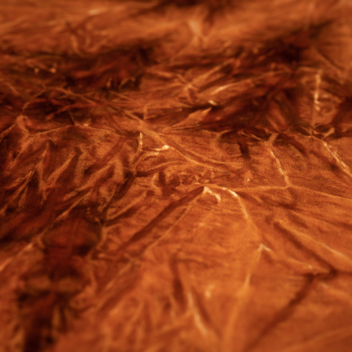 Tempest Tie Dye On Revival Crushed Stretch Velvet Fabric - Eggplant, Grey, Sand, Cocoa, Rust, 56" Width (1 Yard)