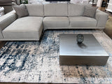 Tess 913 Blue Polyester Area Rug - Blue, Machine Made, Made In Turkey (5' 3" X 7' 4")