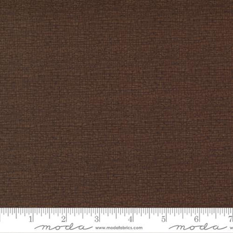 Cotton Wideback Fabric Thatched Chocolate Bar 108" Wide Brown