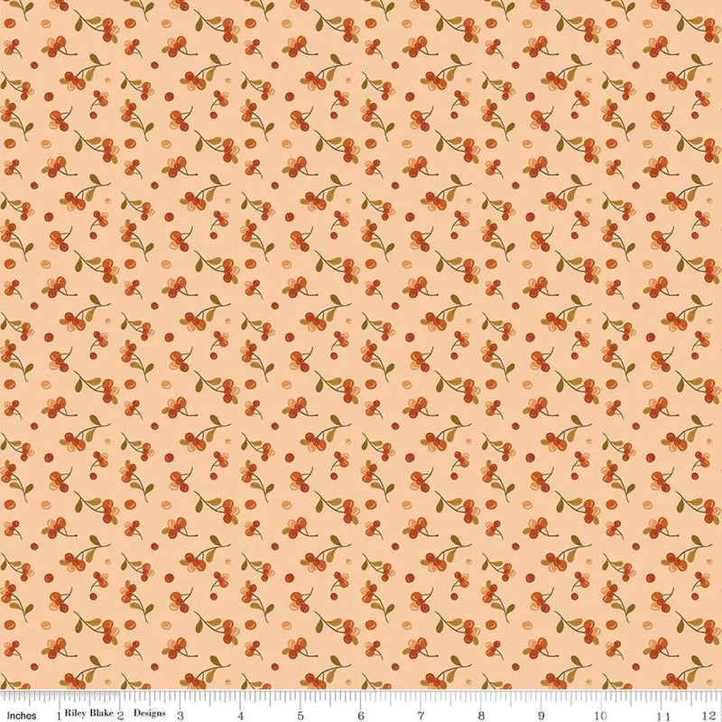 Cotton Fabric The Awe of Autumn Bittersweet Blush 43/44"
