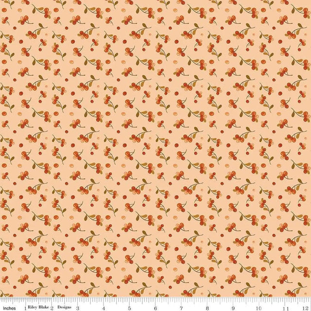 Cotton Fabric The Awe of Autumn Bittersweet Blush 43/44"