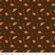 Cotton Print Autumn Pumpkins Brown 43/44 Fabric