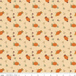 Cotton Print Fabric The Awe of Autumn Pumpkins Latte 43/44