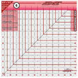Quilting Ruler Plastic Clear 12-1/2in Square