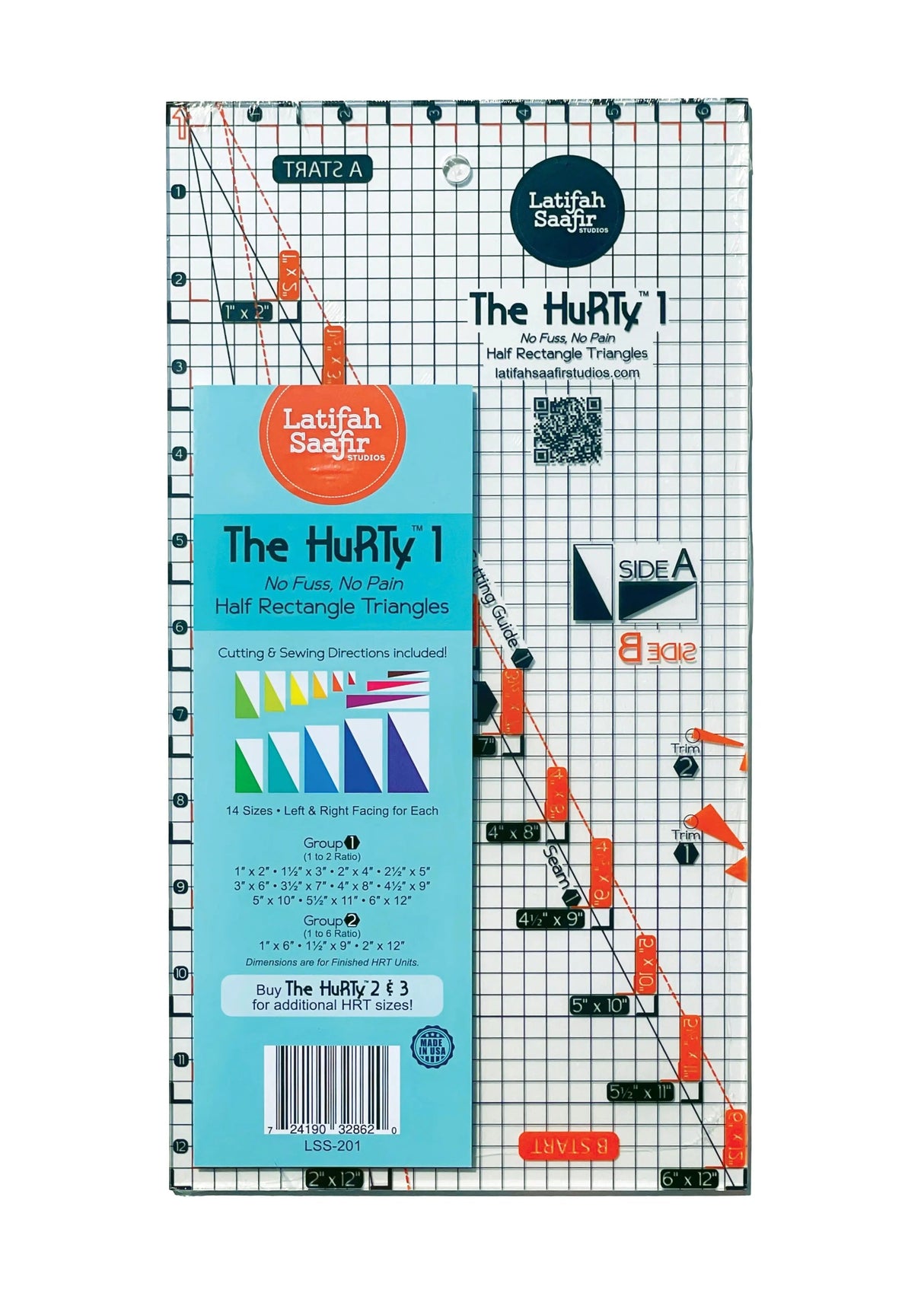 Acrylic Half Rectangle Triangle Ruler